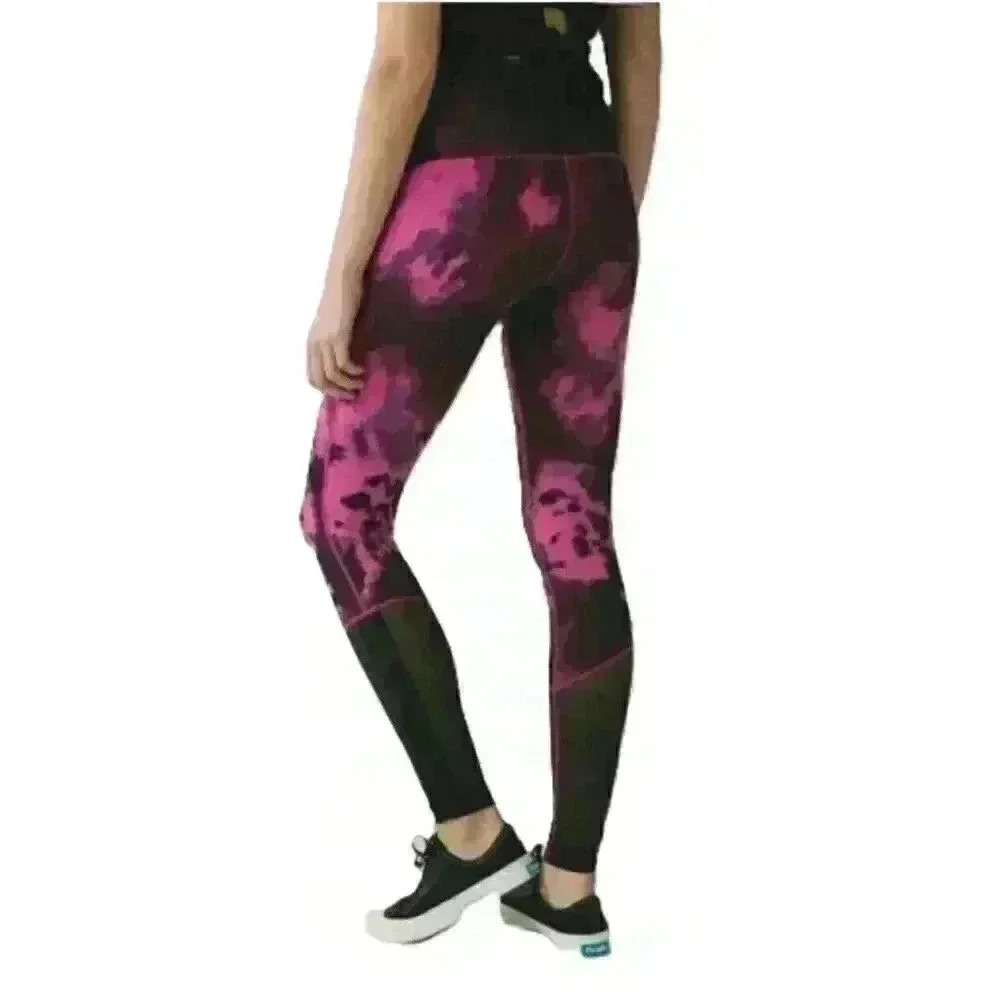 Lululemon Blooming Pixie Raspberry & Black Leggin… - image 3